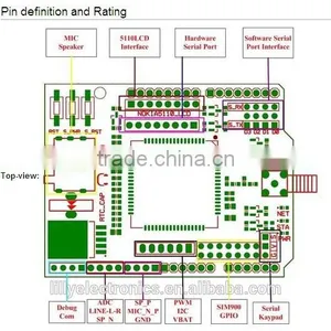 SIM900 GPRS GSM Shield Development Board With 4 Frequency Antenna for Arduno thumbnail-6