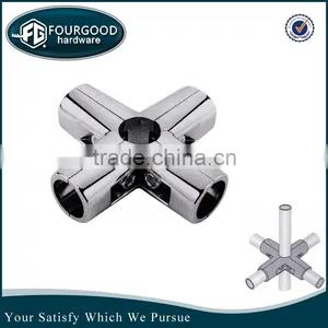 Heavy Duty Fit Diameter 25mm 4 Way Pipe Connector thumbnail-1