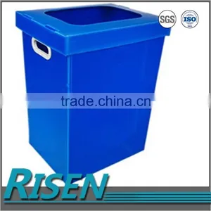 Floor Standing Printed Plastic Corrugated Board Dustbin thumbnail-5