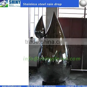 Large Stainless Steel Sculpture Raindrop thumbnail-3