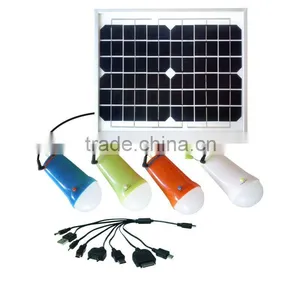 Rechargeable Protable Solar LED Lamp With Four Lanterns thumbnail-1