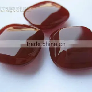 Wholesale Gemstone Cushion Cabochons,red Agate Stone thumbnail-1
