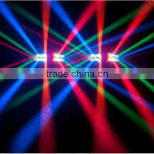 8x3Watt Pro Stage Disco DJ Wedding Party ADJ ON-X 8-Eye Sharpy 8x3W RGBW LED Mini Spider Beam Light thumbnail-6