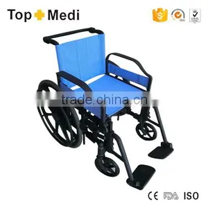 Full Plastic Light Weight Hospital Wheelchair thumbnail-4