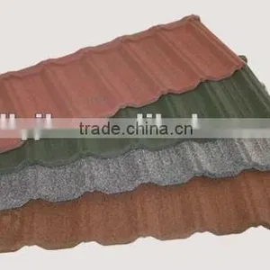 China Villa Building Material Colorful Stone Coated Steel Roofing Sheet/roof Tile thumbnail-1