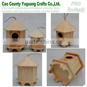 Pine Wooden Bird House,pet Nest,pet Bird House thumbnail-1