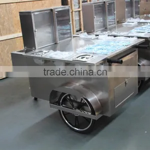 Gas Triple Steamer Pans Mobile Hot Dog Cart thumbnail-2