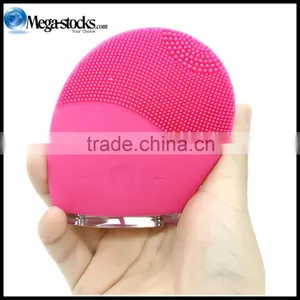 Wholesale OEM Super Wash Face Machine Silica Gel Skin Lifting Anti-aging Vibration USB Rechargeable thumbnail-1