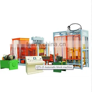 QT5-15 Fully Automatic System Cement Brick Making Machine Make Hollow Brick,solid Brick,pavement Brick Hot-sale in Gabon thumbnail-2