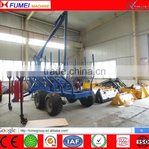 ce Log Load Trailer With Crane thumbnail-1