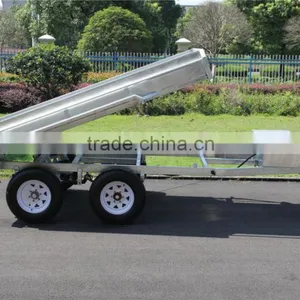 Top 1 Quality Economic 10x5ft Hot Dipped Galvanized Hydraulic Heavy Duty Farm Used Tandem Trailers thumbnail-3