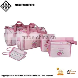 Multi Function Mommy Pack Single Shoulder Backpack Baby Diaper Bag Set thumbnail-1