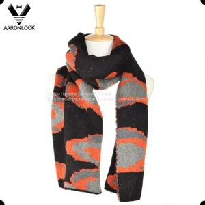Winter Intarsia Jacquard Knit Pattern Custom Design Scarf thumbnail-1
