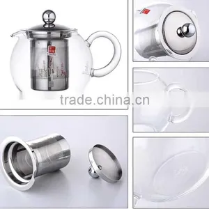 Teapot Kettle With Warmer - Tea Pot and Tea Strainer Set - Tea Infuser Holds thumbnail-4