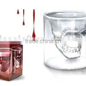 Crystal Skull Glass Cup Large Skull Shot Transparent Glass/beer Mug/Pirate Glass Cup thumbnail-6
