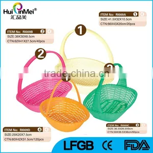 New Design Various Sizes Plastic Fruit Basket thumbnail-1