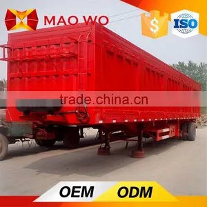 Low Price Tri-axle Open Van Transport Semi Trailer for Sale Export Africa thumbnail-5