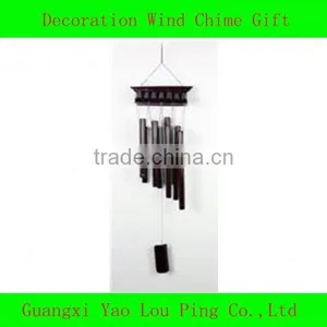 Aluminum Tray Wind Chime in Dark Blue. thumbnail-1