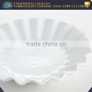 Round Shape White Porcelain Restaurant Dessert Plate for Sale thumbnail-2