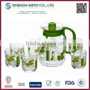R104 Daily Use Products, Hot Eco-Friendly 7pcs Chinese Glass Tea Set thumbnail-5