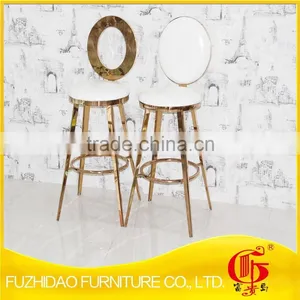 Hot Sale Stainless Steel Gold Bar Chair for Cafe thumbnail-1