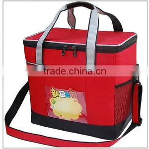 CY153 Lunch Tote Bag Box Cooler Bag, Silver Interior and Long Handles, Picnic Cold Drink Insulation Bag Cooler Bag Freezable thumbnail-6