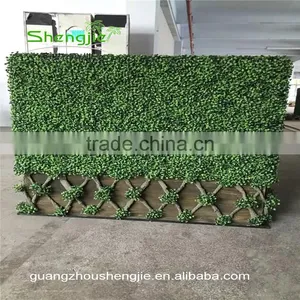 SJLJ13608 High Quality Artificial Grass Wall Decorative Artificial Boxwood Hedge thumbnail-1