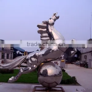 Large Horse Stainless Steel Sculpture Supplier thumbnail-1