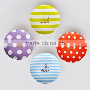 20cm Porcelain Plate With Gold Decal Set of 4pcs Porcelain Gold Dish Porcelain Dessert Plate With Gold Designs thumbnail-1