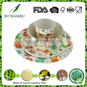 China Supplier Natural Bamboo Fiber Eco Friendly Kitchenware Dishes thumbnail-1