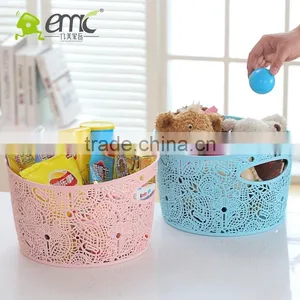 Plastic Basket for Storage Sundries With Handle, Plastic Lace Basket thumbnail-2