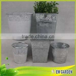 Outdoor Large Size Garden Nonwoven Silver Standing Pot for Plant thumbnail-1