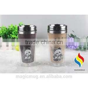 16 oz Color Changing Double Wall Stainless Steel Travel Mug thumbnail-5