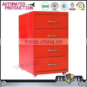 4 Drawer Mobile Pedestal With 5 Wheels thumbnail-1