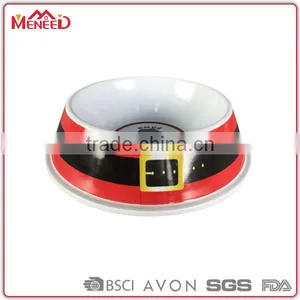 Hot Selling Pet Accessories Plastic Santa's Belt Decorative Christmas Pet Bowl thumbnail-1
