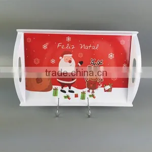New Arrival A5 Different Types Christmas Melamine Tray Ware Set With Handles thumbnail-2
