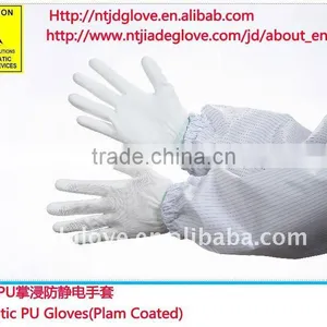 Antistatic Glove . White PU Coated Glove , PU Working Safety Gloves thumbnail-1