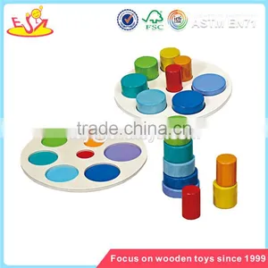 Wholesale Hot Wooden Stacking Puzzle Blocks Toy Colorful Wooden Stacking Puzzle Blocks Toy W13A017 thumbnail-1