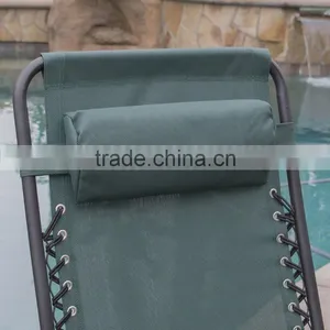 2 Pack Metal Pool Folding Green Anti Gravity Chair With Cup Holder thumbnail-3
