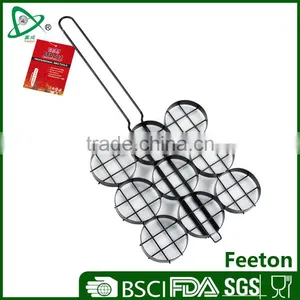 9 BBQ Hamburger Grilling Basket Net thumbnail-1