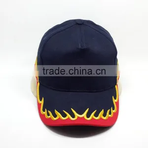 2016 Flames High Quality Plain Blank Custom Baseball Cap thumbnail-3
