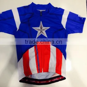 Captain America Design Bike Clothing, Good Quality Cycling Jersey thumbnail-1
