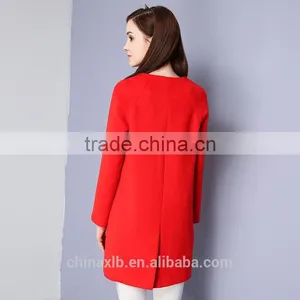 Latest Fashion Stye Single Breasted Women Dress Wool Coat for Winter thumbnail-2