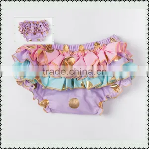 Hot Selling Baby Ruffle Cotton Diaper Cover Toddler Infants Bloomers Baby Solid Panties Bloomer Kids Bloomers thumbnail-4