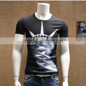 New Design Cotton T Shirt Men Offset 3D Printing O-neck Special Cool thumbnail-1