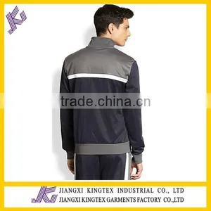 Color Block Track Jacket and Pants,Simple Color Blocking Track Jacket and Pants,2014 Stripe Style Jacket Sets thumbnail-4