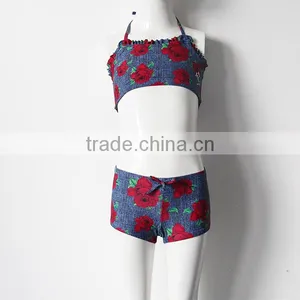 Red Rose Sexy Girl Swimwear thumbnail-4