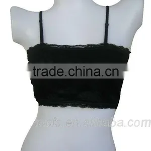 Seamless Women's Underwear Transparent Lace Bra Top Fashion Ladies Underwear Tube Bra thumbnail-1