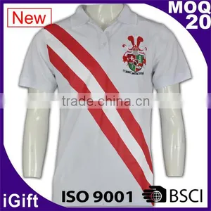 ISO9001/BSCI Factory in China New Design Polo Shirt 100% Cotton Mens thumbnail-1