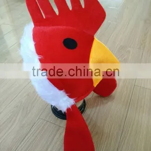 Factory Professional Customized Rooster Plush Mask Hat thumbnail-4